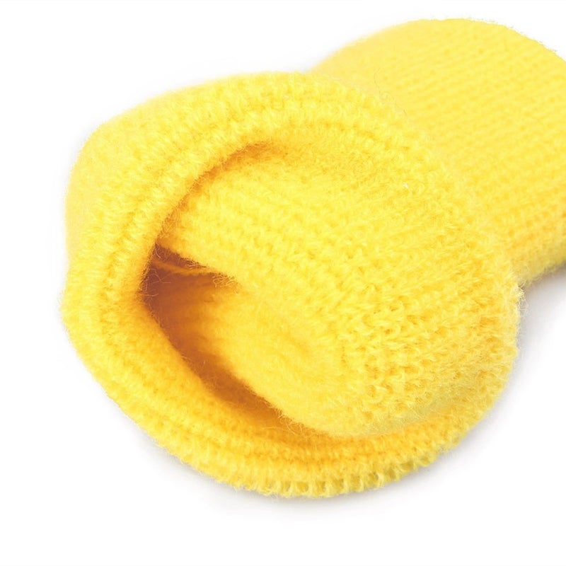 Mallofusa 10 Pack Colorful Sports Basketball Football Absorbent Wristband Party Outdoor Activity (Yellow) - Image 3